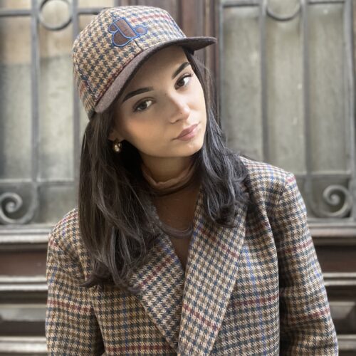Casquette Carreaux Jane blue