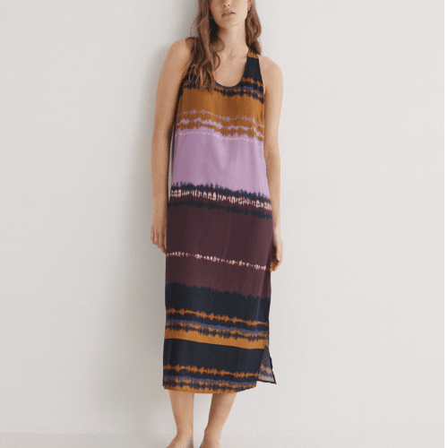 Robe midi effet tie‑dye Yerse