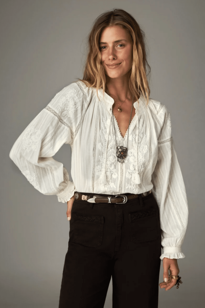 Blouse Bettina Blanc cassé Maison Hotel