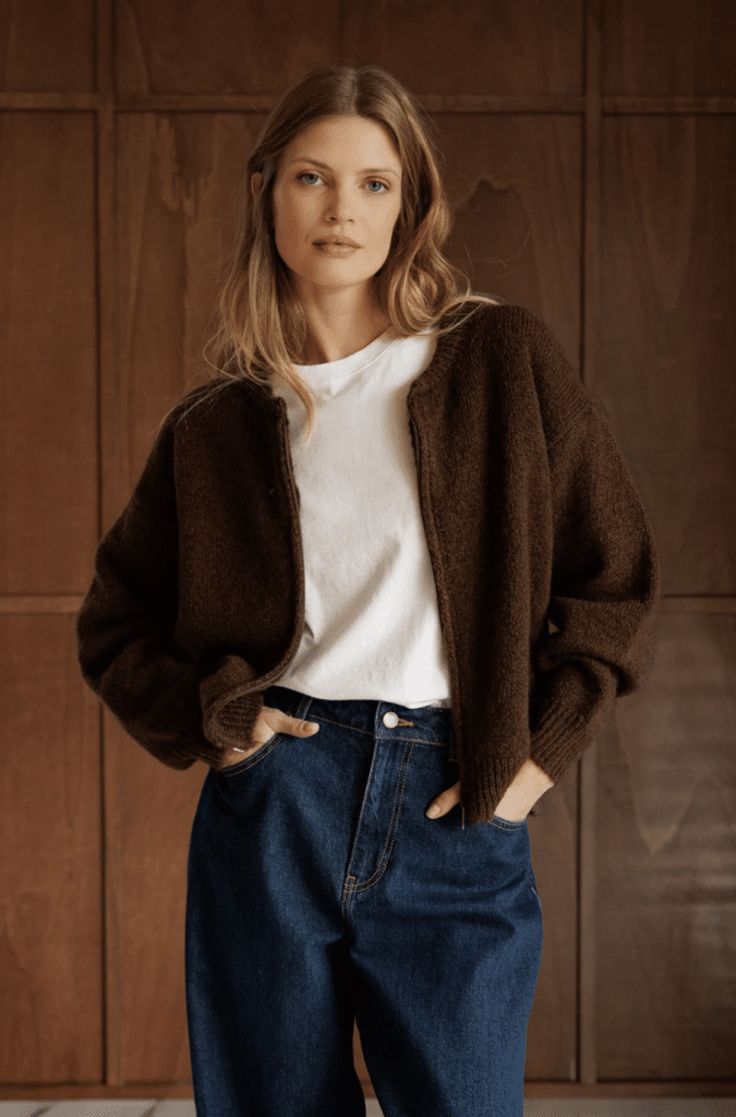 VESTE BOMBER AVEC MOHAIR indi&cold